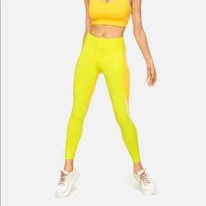 Outdoor Voices TechSweat 7/8 Zoom Leggings yellow